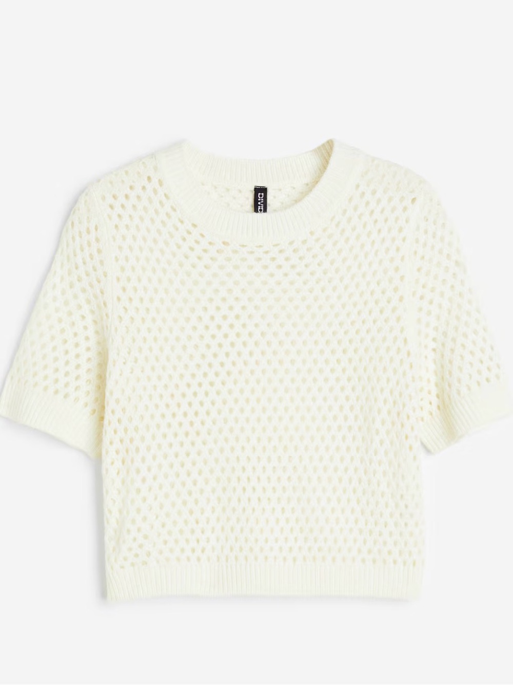 Divided HOLE-KNIT TOP